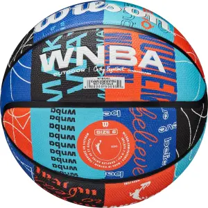 Баскетбольний м'яч Wilson WNBA HEIR DNA OUTDOOR синьо-блакитно-помаранчевий Розмір 6 WZ3009201XB6