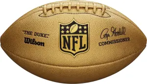М'яч для американського футболу Wilson NFL THE DUKE METALLIC EDITION FOOTBALL золотий Розмір 9 WTF1826XB