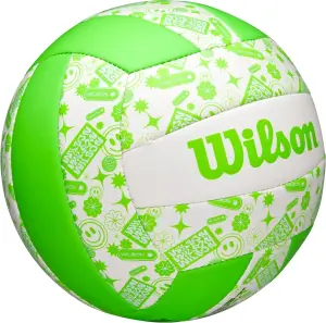 Мяч для пляжного волейбола Wilson STAMP салатово-белый Размер 5 WV4007502XBOF