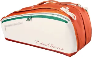 Сумка-рюкзак для тенниса Wilson ROLAND-GARROS 2026 SUPER TOUR 9 бежево-оранжево-зеленая WR8052801001