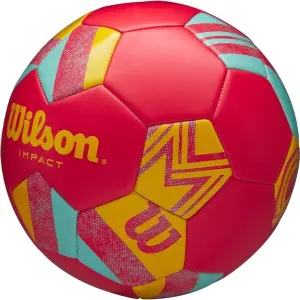 Футбольний м'яч Wilson IMPACT SB червоно-жовто-бірюзовий Розмір 5 WS3005002XB05