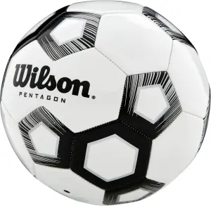 Футбольний м'яч Wilson PENTAGON біло-чорний Розмір 4 WTE8527XB04