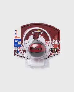 Набір баскетбольний дитячий Wilson NBA TEAM MINI HOOP MIAMI HEAT бордово-білий WTBA1302MIA
