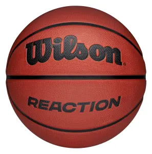 Баскетбольний м’яч дитячий Wilson REACTION коричнево-чорний Розмір 5 WZ3022601XB5