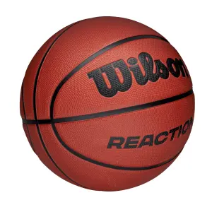 Баскетбольний м’яч дитячий Wilson REACTION коричнево-чорний Розмір 5 WZ3022601XB5