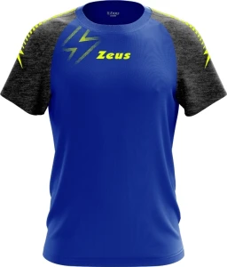 Футболка Zeus T-SHIRT FAST ELROY синьо-чорно-неоново-жовта Z01915