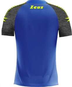 Футболка Zeus T-SHIRT FAST ELROY синьо-чорно-неоново-жовта Z01915