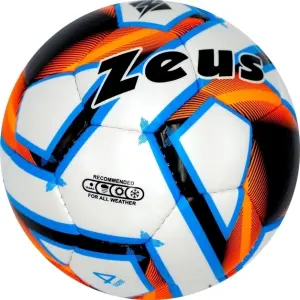 Футбольний м'яч Zeus PALLONE SK/AR біло-синьо-жовтогарячий Розмір 4 Z01969