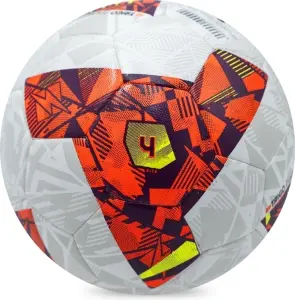 Футбольний м'яч Zeus PALLONE TAIGO BIANC RC біло-оранжево-жовтий Розмір 4 Z02026