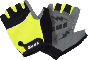 Рукавички для фітнесу Zeus GUANTO PALESTRA GYM NE/GF жовто-чорно-сірі Z01480