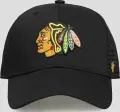 Кепка 47 Brand CHICAGO BLACKHAWKS BRANSON MESH черно-зеленая H-BRANS04CTP-BK