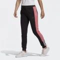 Спортивные штаны женские Adidas W LIN T C PT черно-розовые GL1373
