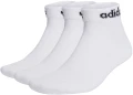 Шкарпетки Adidas LINEAR ANKLE CUSHIONED SOCKS 3P білі (3 пари) HT3457