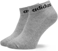 Шкарпетки Adidas LINEAR ANKLE CUSHIONED SOCKS 3P білі/сірі/чорні (3 пари) IC1304