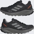 Кроссовки для трейлраннинга женские Adidas TERREX TRAIL RIDER GORE-TEX RUNNING черно-серые HQ1238