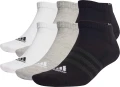 Шкарпетки Adidas CUSHIONED SPORTSWEAR LOW-CUT 6P білі, сірі, чорні (6 пар) IC1340