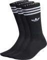 Шкарпетки Adidas SOLID CREW 3P чорні (3 пари) IL5015