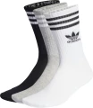 Шкарпетки Adidas MID CUT CREW 3P білі, сірі, чорні (3 пари) IL5023