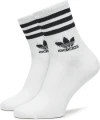 Шкарпетки Adidas MID CUT CREW 3P білі, сірі, чорні (3 пари) IL5023