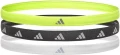 Пов'язки на голову Adidas HAIRBANDS 3PK лаймова, чорна, біла (3 штуки) ADAC-16197