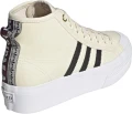 Кеди жіночі Adidas NIZZA PLATFORM MID бежево-чорні H00641