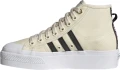 Кеди жіночі Adidas NIZZA PLATFORM MID бежево-чорні H00641