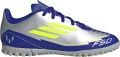 Сороконожки (шиповки) детские Adidas F50 CLUB MESSI TF JUNIOR серебряно-темно-сине-лимонные IH0923