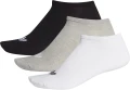 Шкарпетки Adidas TREFOIL LINER 3P білі, сірі, чорні (3 пари) FT8524