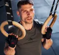 Рукавички для тренінгу Adidas ESSENTIAL TRAINING GLOVES чорно-червоні XS ADGB-15000RD
