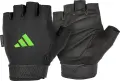 Рукавички для тренінгу Adidas ESSENTIAL ADJUSTABLE GLOVES чорно-зелені S ADGB-12453-NL