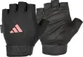 Рукавички для тренінгу Adidas ESSENTIAL ADJUSTABLE GLOVES чорно-світло-рожеві M ADGB-12444-NL