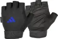 Рукавички для тренінгу Adidas ESSENTIAL ADJUSTABLE GLOVES чорно-сині L ADGB-12435-NL