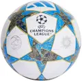 Футбольний м'яч Adidas UCL LEAGUE 25/26 LEAGUE STAGE біло-блакитно-золотий Розмір 4 JP1548