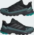 Кроссовки для хайкинга Adidas TERREX SKYCHASER AX5 GORE-TEX черно-темно-бирюзовые JQ2209