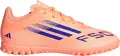 Сороконожки (шиповки) детские Adidas F50 CLUB TF персиково-синие JI0040
