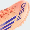Сороконожки (шиповки) детские Adidas F50 CLUB TF персиково-синие JI0040