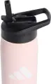 Пляшка для води Adidas METAL STRAW 600 мл світло-рожева KC6411