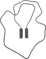Скакалка Adidas SPEED ROPE чорна (300 см) ADRP-12234-NL