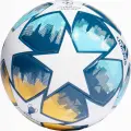 Футбольний м'яч Adidas UCL LEAGUE біло-темно-синьо-блакитно-жовтий Розмір 5 H57820