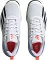 Кроссовки теннисные Adidas COURTFLASH SPEED бело-сине-оранжевые HQ8481