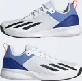 Кроссовки теннисные Adidas COURTFLASH SPEED бело-сине-оранжевые HQ8481