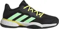 Кросівки тенісні дитячі Adidas BARRICADE CLAY чорно-жовто-салатові HR1028