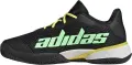 Кросівки тенісні дитячі Adidas BARRICADE CLAY чорно-жовто-салатові HR1028