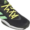 Кросівки тенісні дитячі Adidas BARRICADE CLAY чорно-жовто-салатові HR1028