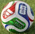 Сувенірний футбольний м'яч Adidas FIFA WORLD CUP 26™ TRIONDA MINI біло-синьо-зелено-червоний Розмір 1 JD8034