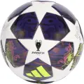 Сувенірний футбольний м'яч Adidas UEFA CHAMPIONS LEAGUE FINAL MINI біло-фіолетово-лаймовий Розмір 1 JX9099