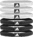 Резинки для волос Adidas BRAIDED HAIR TIES 6PK черные, белые (6 штук) ADAC-16560
