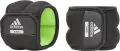 Утяжелители для лодыжки/запястья Adidas ANKLE/WRIST WEIGHTS черно-салатовые (2 х 0.5 кг) ADWT-12320-NL