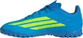 Сороконожки (шиповки) детские Adidas F50 CLUB TF сине-лимонные JS1491