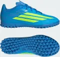 Сороконожки (шиповки) детские Adidas F50 CLUB TF сине-лимонные JS1491